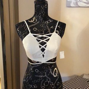 Lace Up Crop Top 😻